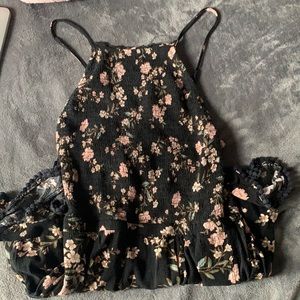 American eagle floral romper size S!